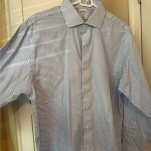 Brooks Brothers Light Blue Striped Dress Shirt